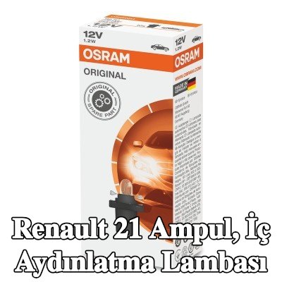 OSRAM Ampul, iç aydınlatma ORIGINAL LINE — Renault 21