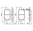 BOSCH Fren balatası seti 14, 3mm, aksesuarlarla — Lexus Ct (10)