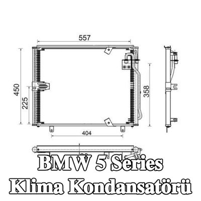 MAHLE Kurutucusuz klima kondansatörü — 1990 BMW 5 Series