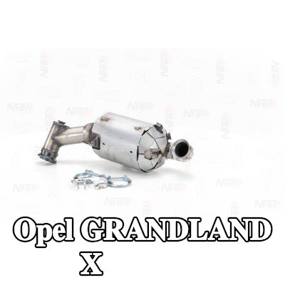 NAP carparts محول حفاز مع مواد التثبيت/التركيب — 2017 Opel Grandland X