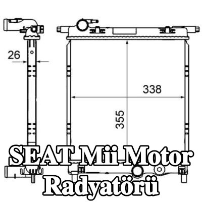 MAHLE Motor radyatörü — SEAT Mii