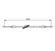 BOSCH El freni kablosu 1660mm — Mercedes-Benz E-Class (5)