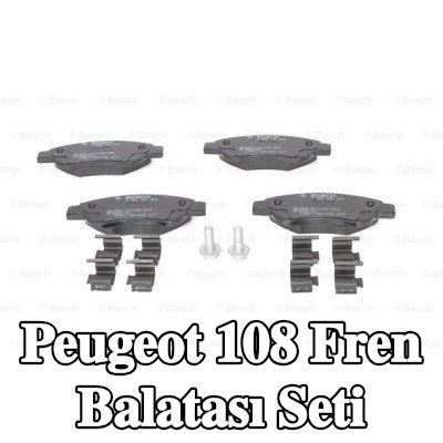 BOSCH Fren balatası seti 16, 6mm, gıcırtı önleyici plaka ile, cıvata/vida ile, montaj kılavuzu ile — Peugeot 108