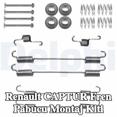 DELPHI Fren pabucu montaj kiti — Renault Captur