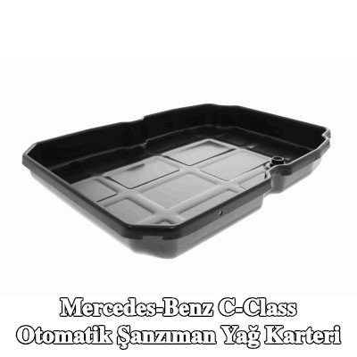 VAICO Yağ tahliye tapalı otomatik şanzıman yağ karteri, conta halkası ile, yağ karteri contası olmadan — 2000 Mercedes-Benz C-Class