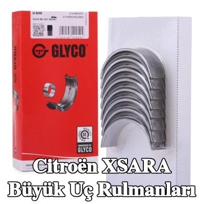 GLYCO Büyük Uç Yatakları Çelik tabanlı alüminyum alaşımı — 2002 Citroën Xsara