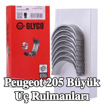 GLYCO Büyük Uç Yatakları Çelik tabanlı alüminyum alaşımı — Peugeot 205