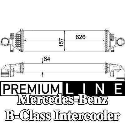 MAHLE Intercooler — 2012 Mercedes-Benz B-Class