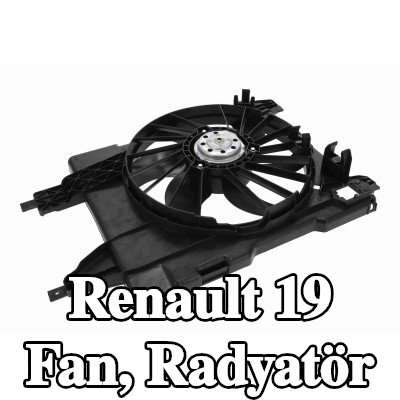 VEMO Fan, radyatör — 1990 Renault 19