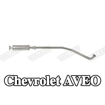 WALKER كاتم الصوت الأوسط 1700mm, مع أنبوب, بدون قطع التثبيت — Chevrolet Aveo
