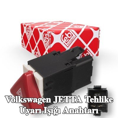 FEBI BILSTEIN Tehlike uyarı ışığı anahtarı Gösterge Paneli, röle — Volkswagen Jetta