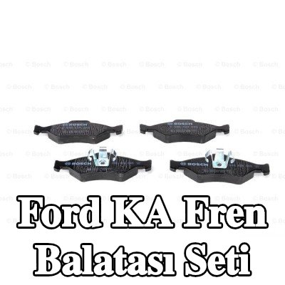 BOSCH Fren balatası seti 18, 5mm, gıcırtı önleyici plaka ile, piston klipsli — 2000 Ford Ka