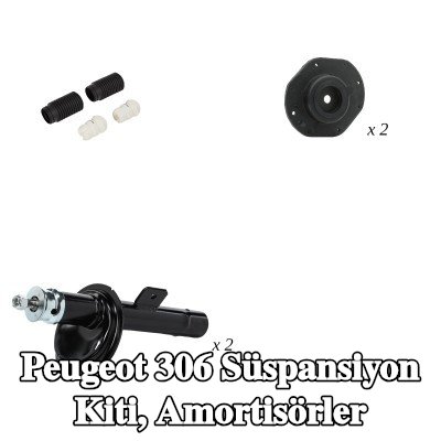 RIDEX Süspansiyon kiti, amortisörler — Peugeot 306