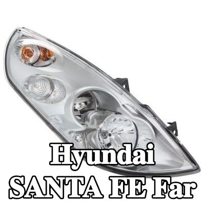 HELLA Far Sağ, H7/H1, PY21W, W5W, ampullü, far seviyeleme motoru olmadan — 2012 Hyundai Santa Fe