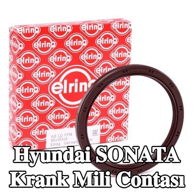 ELRING FPM (florlu kauçuk) krank mili contası — Hyundai Sonata