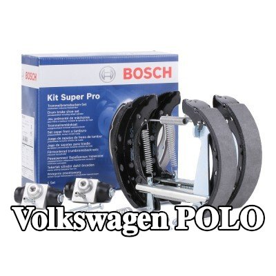 BOSCH مجموعة فرامل أسطوانية مع الملحقات, مع أسطوانة فرامل العجلة — 2012 Volkswagen Polo
