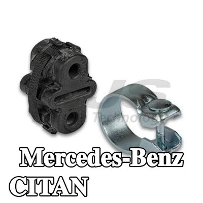 HJS طقم تركيب العادم مع مشبك — Mercedes-Benz Citan