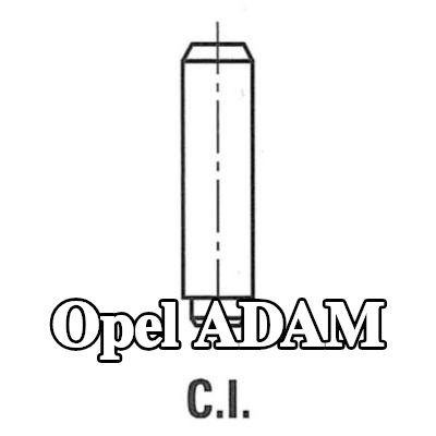FRECCIA أدلة الصمامات — Opel Adam