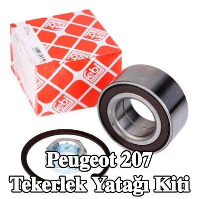 FEBI BILSTEIN Sol ön aks tekerlek yatağı kiti, Ön Aks Sağ, ABS sensör halkalı, entegre manyetik sensör halkalı — Peugeot 207