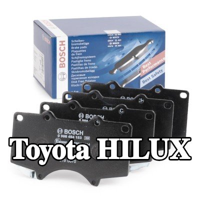 BOSCH مجموعة وسادات الفرامل 17mm — 2016 Toyota Hilux