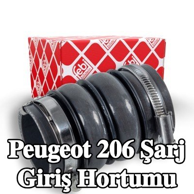 FEBI BILSTEIN Şarj cihazı emme hortumu Sol, kelepçeli — Peugeot 206