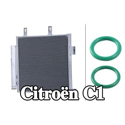 HELLA مكثف تكييف الهواء مع مجفف, مع حشيات/مانعات تسرب — 2012 Citroën C1
