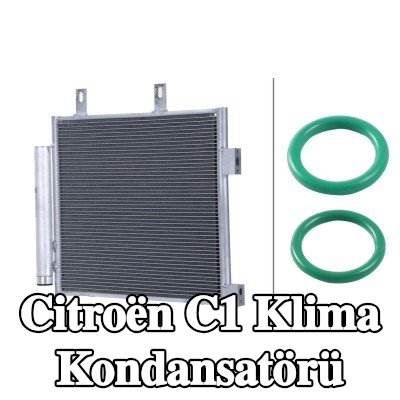HELLA Kurutuculu klima kondansatörü, conta/sızdırmazlık elemanları ile — 2011 Citroën C1