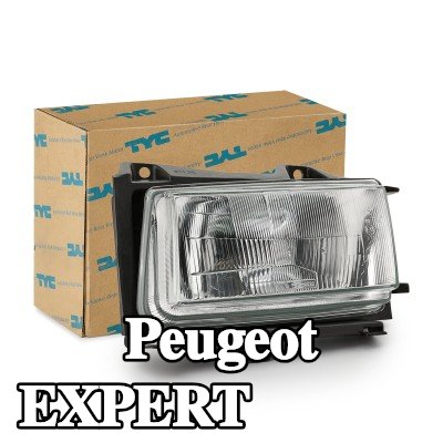 TYC المصباح الأمامي الأيسر, H4, بدون محرك كهربائي — 2000 Peugeot Expert