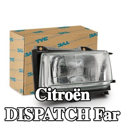 TYC Far Sol, H4, elektrik motoru olmadan — 2002 Citroën Dispatch