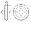 BOSCH Arka aks fren kampanası, 220mm — Toyota bB (1)