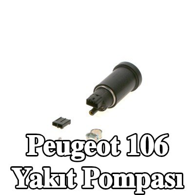 BOSCH Elektrikli yakıt pompası, sabitleme/montaj malzemesi ile, konektör parçaları ile — Peugeot 106