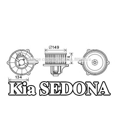 PRASCO محرك منفاخ التدفئة — Kia Sedona
