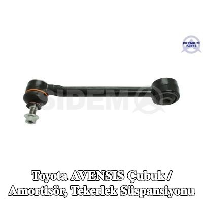 SIDEM Çubuk / Dikme, ön tekerlek süspansiyonu, Arka Aks Alt — Toyota Avensis