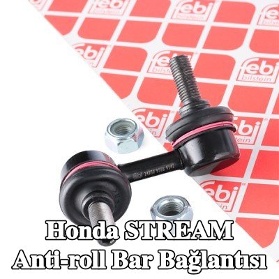 FEBI BILSTEIN Stabilizatör kolu OE Turbo YENİ, Sol Ön Aks, 55mm, somunlu — Honda Stream
