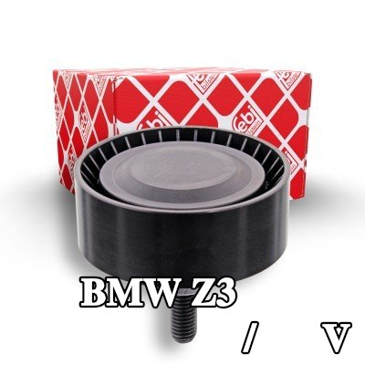 FEBI BILSTEIN بكرة الانحراف/التوجيه, V-ribbed belt Outer Diameter: 70mm, مع برغي — BMW Z3