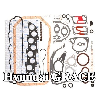 AJUSA مجموعة حشيات كاملة, محرك مزود بأختام صمامات, بدون حشية رأس الأسطوانة — Hyundai Grace