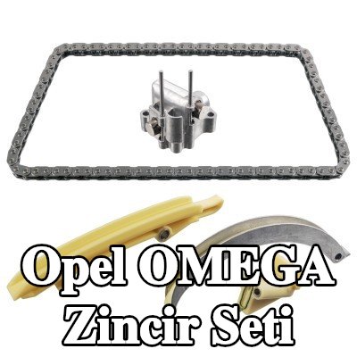 FEBI BILSTEIN Zaman zinciri kiti Üst, zincir gergili, kızak raylı — Opel Omega