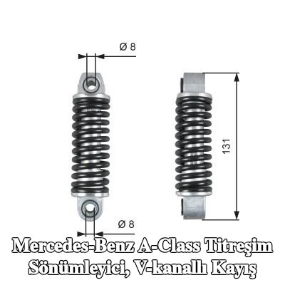GATES Titreşim Sönümleyicisi, V-kanallı kayış DriveAlign, Micro-V® UNIQUE FIT — Mercedes-Benz A-Class