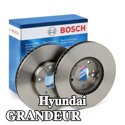 BOSCH القطر الخارجي لقرص المكابح: 300mm, مُهوى, مشحم — Hyundai Grandeur