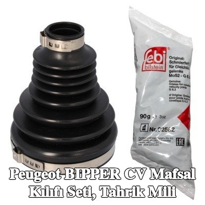 FEBI BILSTEIN CV kılıf kiti, tahrik mili şanzıman tarafı, Termoplastik polyester elastomer — Peugeot Bipper