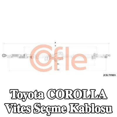 COFLE Vites seçici kablosu Çift Kablo Çekme — 2009 Toyota Corolla