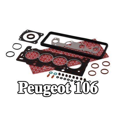 ELRING مجموعة حشيات, رأس الأسطوانة مع حشوة رأس الأسطوانة, مع أختام ساق الصمام — Peugeot 106