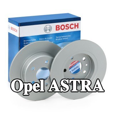 BOSCH القطر الخارجي لقرص المكابح: 264mm, صلب, مطلي, مع مسامير/براغي — 2020 Opel Astra