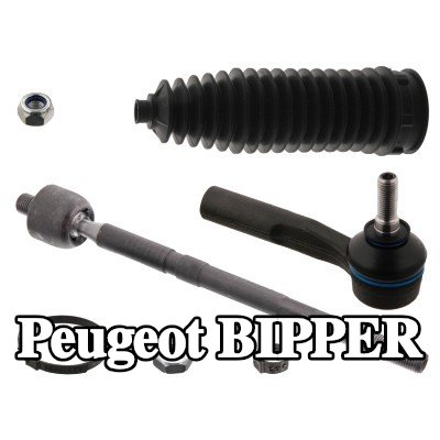 FEBI BILSTEIN مجموعة قضيب التوجيه للمحور الأمامي الأيمن, مع صواميل, مع منفاخ, مع مشابك, مع منفاخ التوجيه — Peugeot Bipper