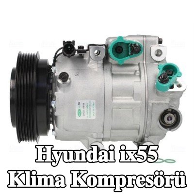 NISSENS Manyetik kavramalı klima kompresörü, PAG kompresör yağı olmadan, diyot olmadan — 2007 Hyundai ix55