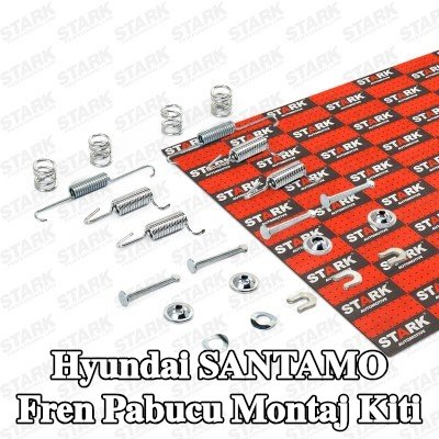 STARK Arka aks fren pabucu montaj kiti — Hyundai Santamo