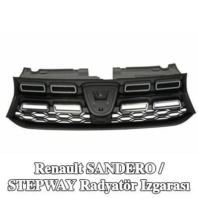BLIC Radyatör ızgarası, orta, siyah — Renault Sandero / Stepway