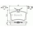 BOSCH Fren balatası seti 16mm, cıvata/vida ile, montaj kılavuzu ile — Volkswagen Taigo (5)