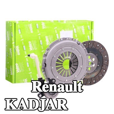 VALEO طقم القابض KIT3P (CSC), لا حاجة لأدوات خاصة للتركيب, بدون مستشعر, مع أسطوانة تابعة مركزية — Renault Kadjar