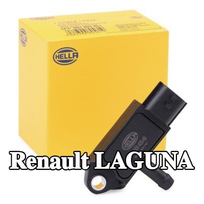 HELLA مستشعر ضغط العادم - قبل مرشح جسيمات السخام — Renault Laguna